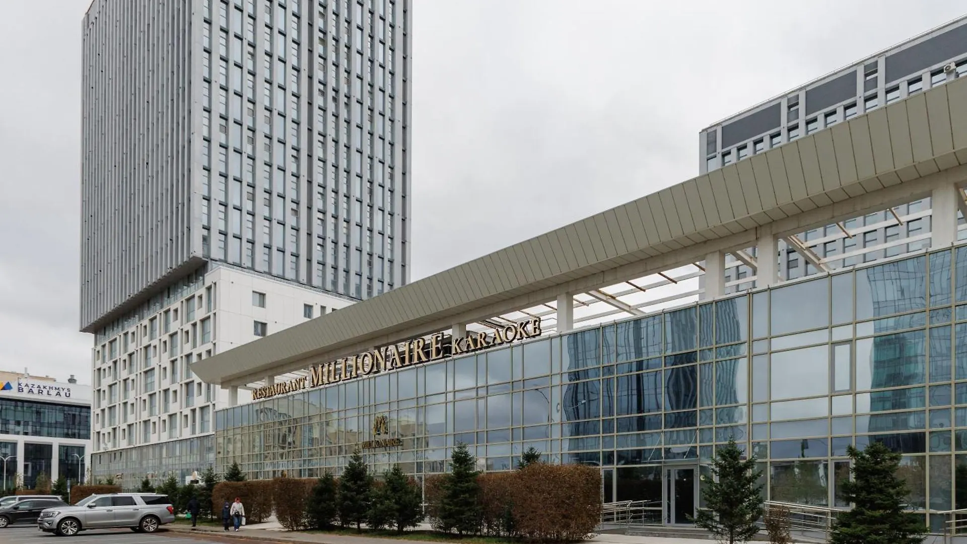 아스타나 Евродвушка На Мангилик Ел, Рядом С Expo В Жк Orynbor Towers 아파트